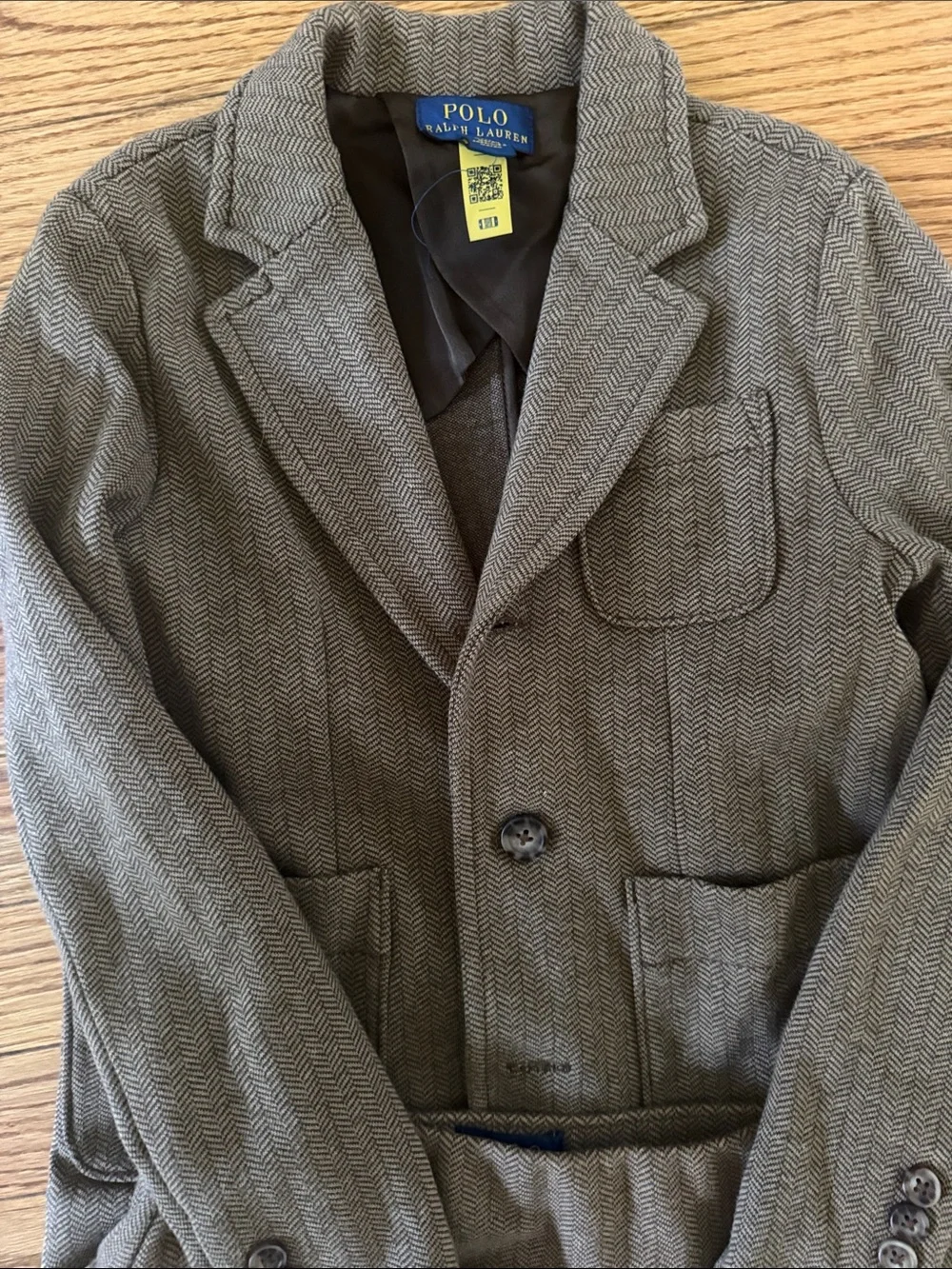 Polo by Ralph Lauren Girls Brown Tweed Blazer & Pleated Skirt